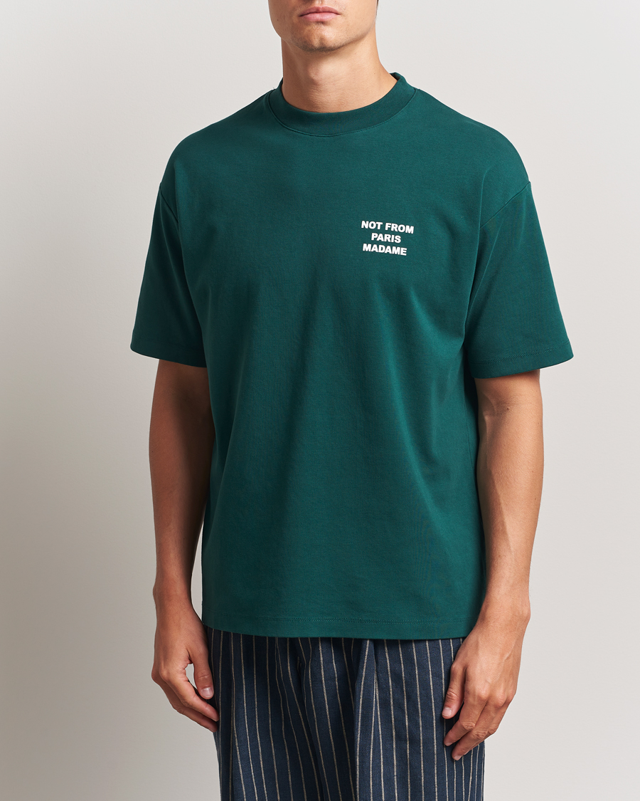 Uomini | T-shirt | Drôle de Monsieur | Slogan T-Shirt Dark Green