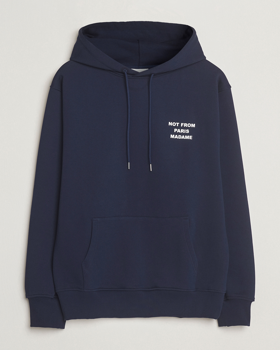 Uomini | Maglieria | Drôle de Monsieur | Slogan Hoodie Navy