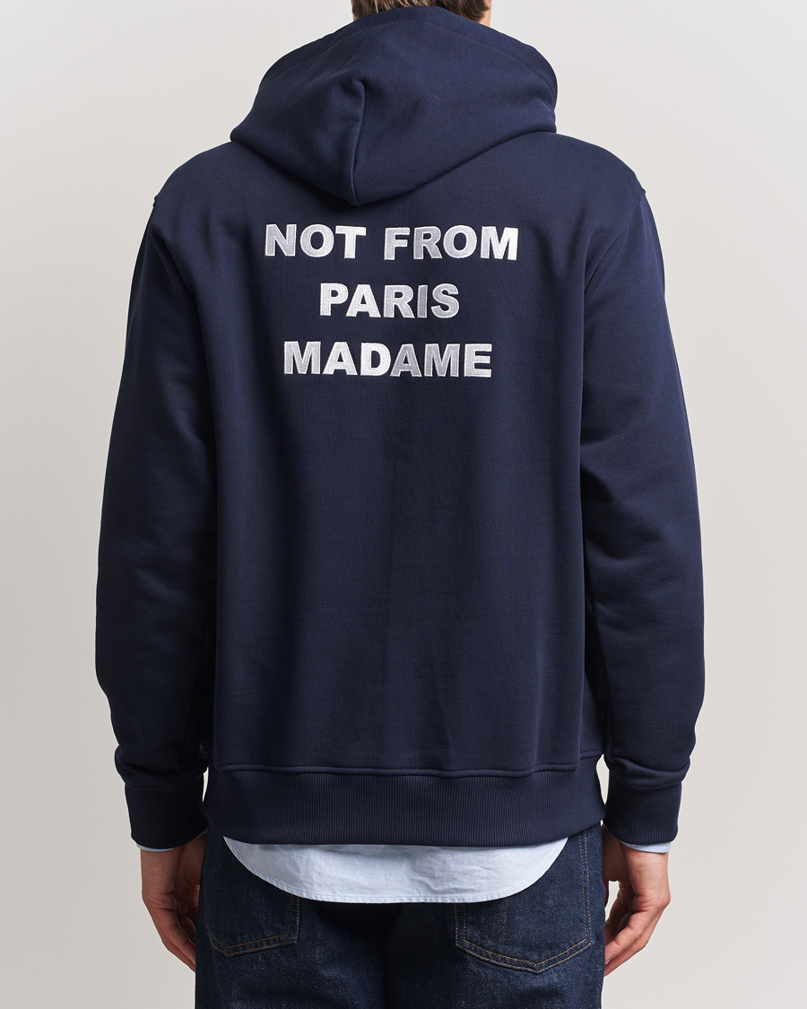 Uomini | Maglieria | Drôle de Monsieur | Slogan Hoodie Navy