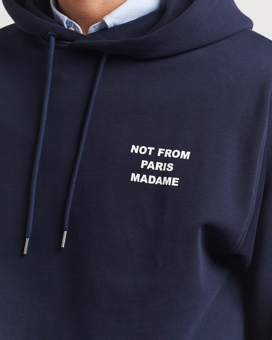 Uomini | Maglieria | Drôle de Monsieur | Slogan Hoodie Navy