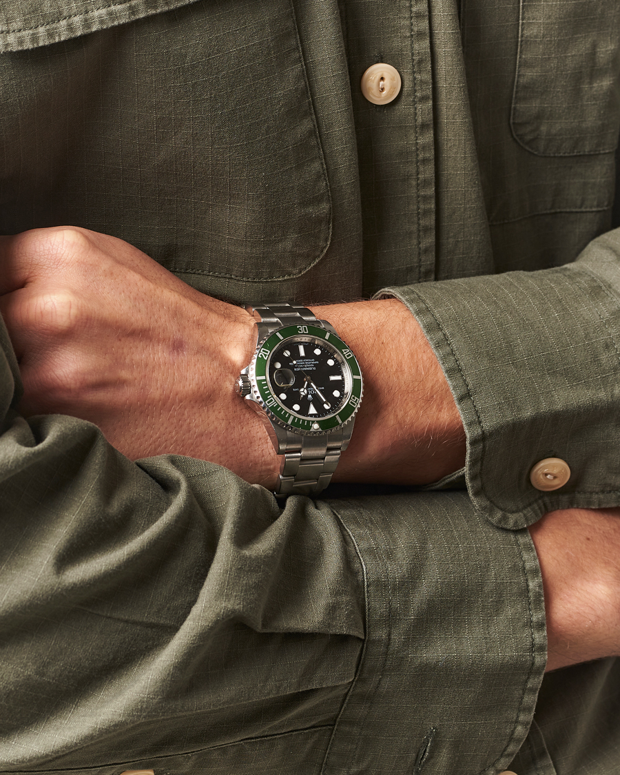 Uomini | Rolex Pre-Owned Submariner Kermit | Rolex Pre-Owned | Submariner Kermit