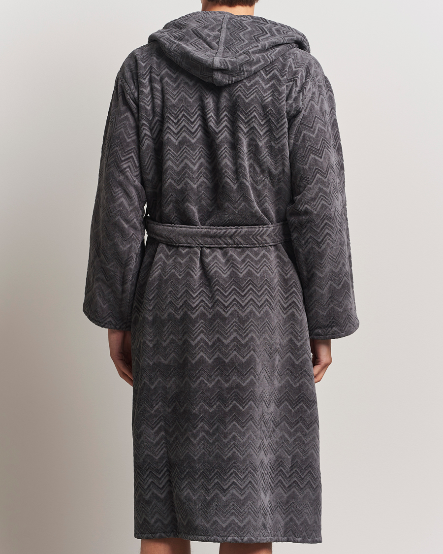 Uomini | Missoni Home Chalk Bathrobe Anthracite Grey | Missoni Home | Chalk Bathrobe Anthracite Grey