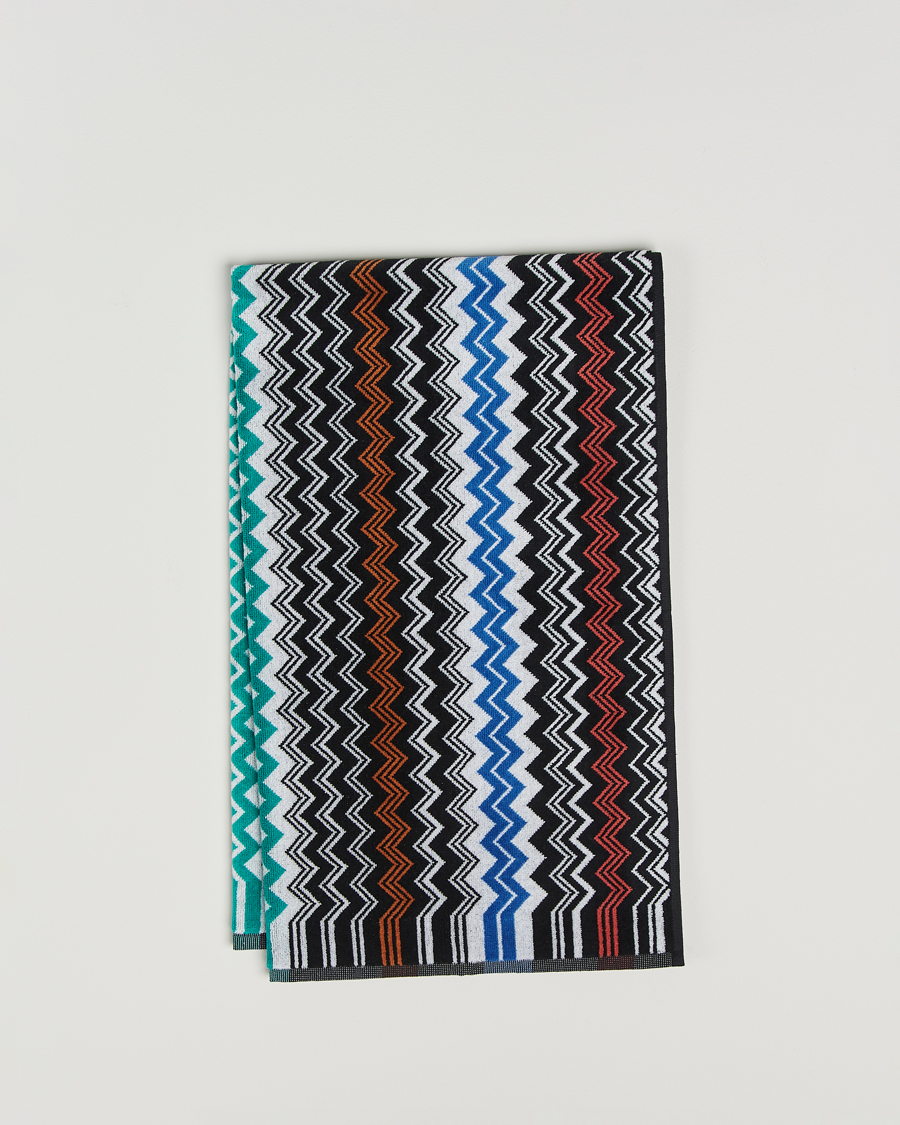 Uomini | Tessuti | Missoni Home | Neoclassic Bath Towel 70x115cm Black Multi