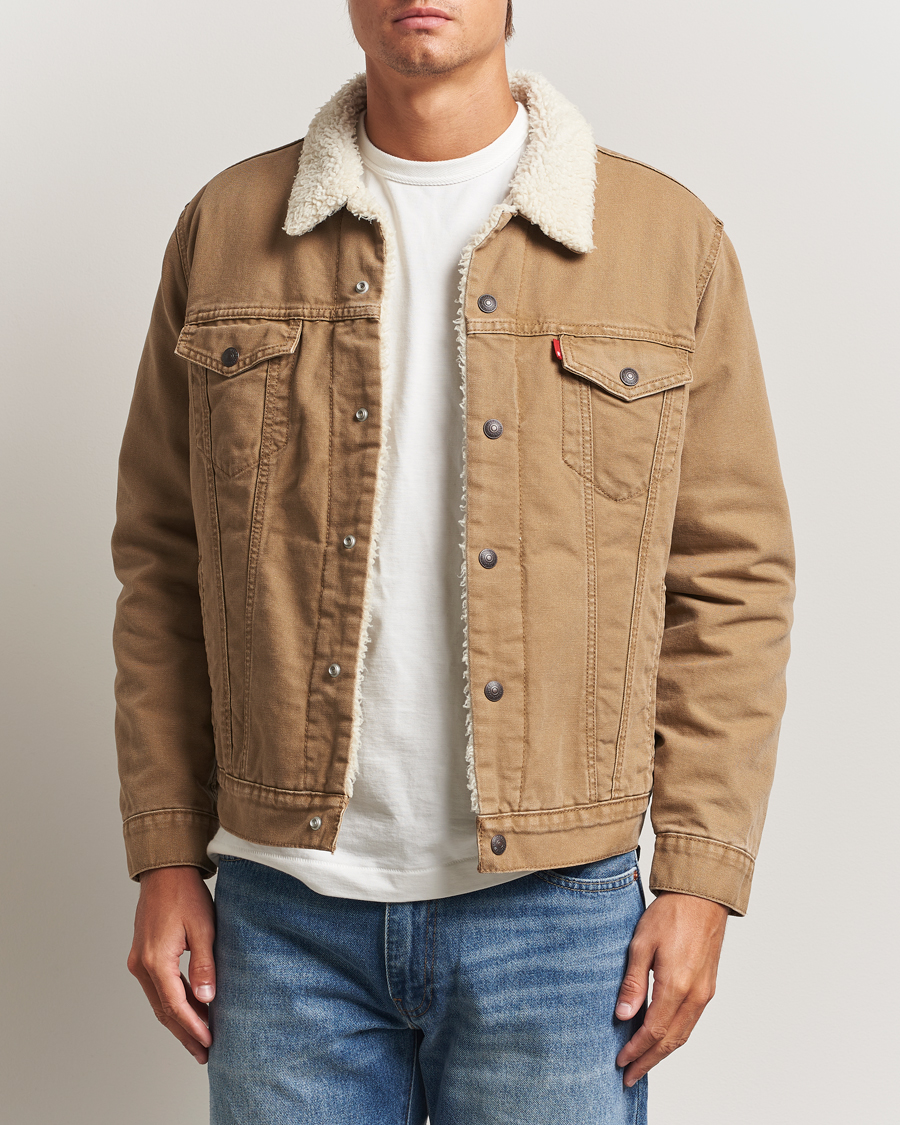Uomini | Giacche | Levi's | Type 3 Sherpa Trucker Ermine Brown