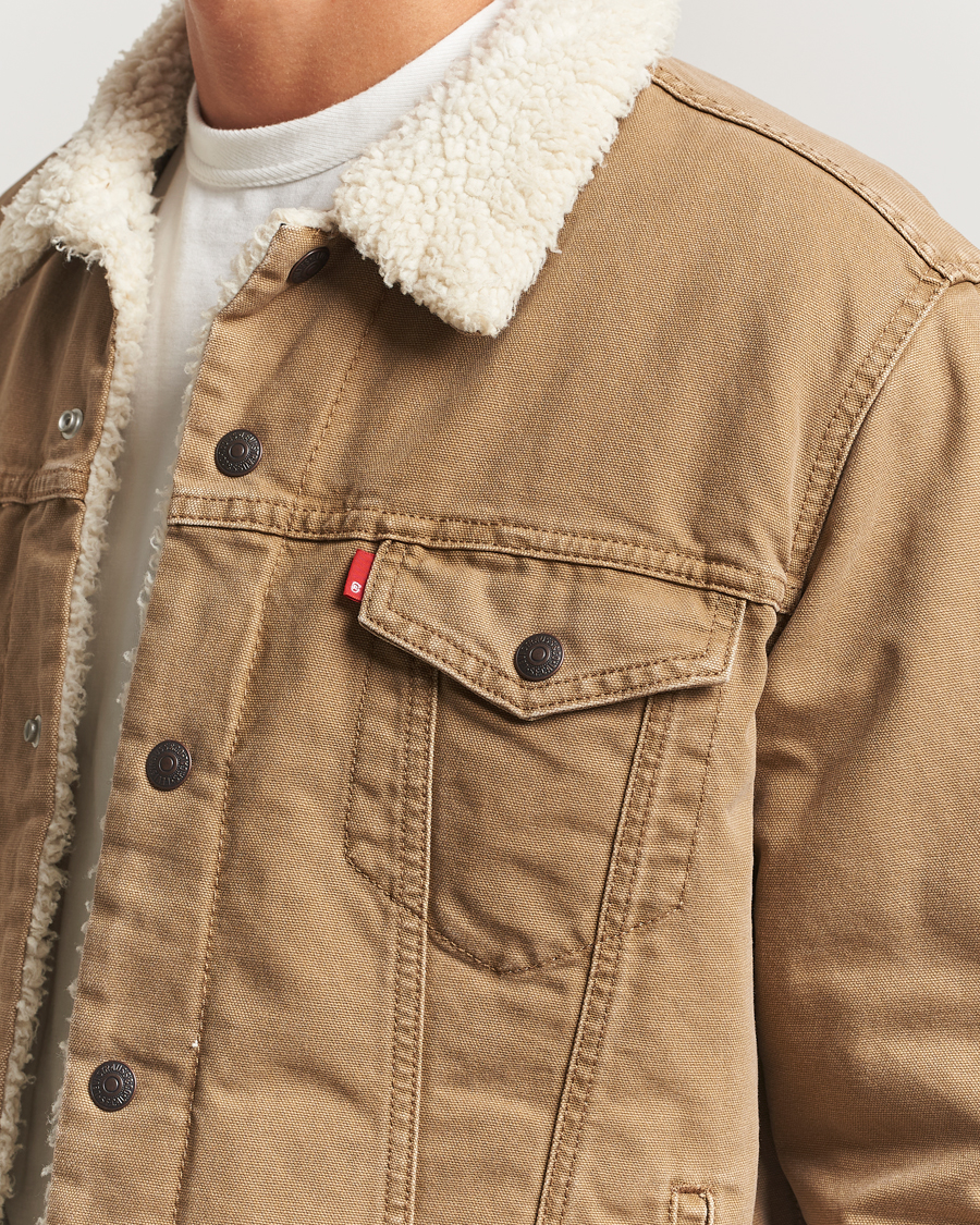 Uomini | Giacche | Levi's | Type 3 Sherpa Trucker Ermine Brown