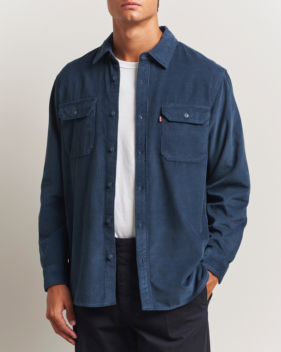 Uomini | Camicie | Levi's | Jackson Corduroy Worker Shirt Zodiac Blue
