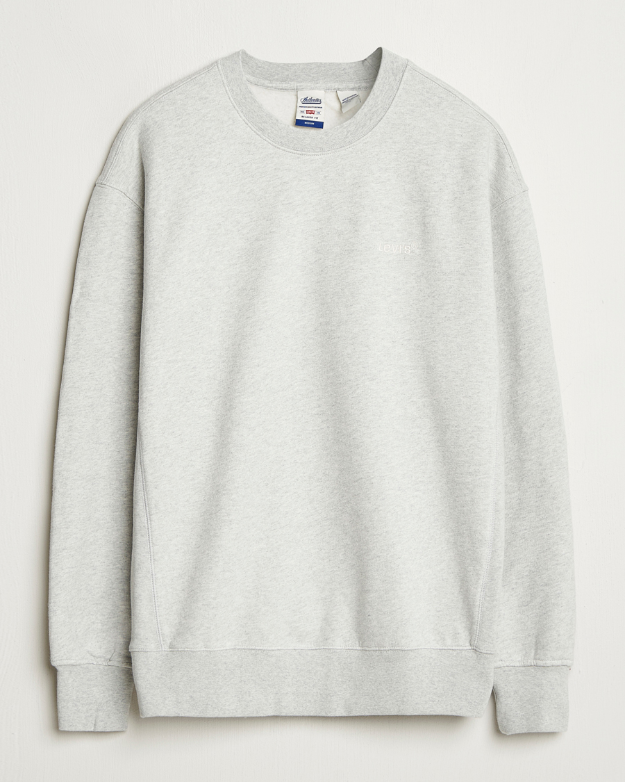 Uomini | Maglieria | Levi's | Authentic Crew Neck Sweatshirt Light Grey Heather