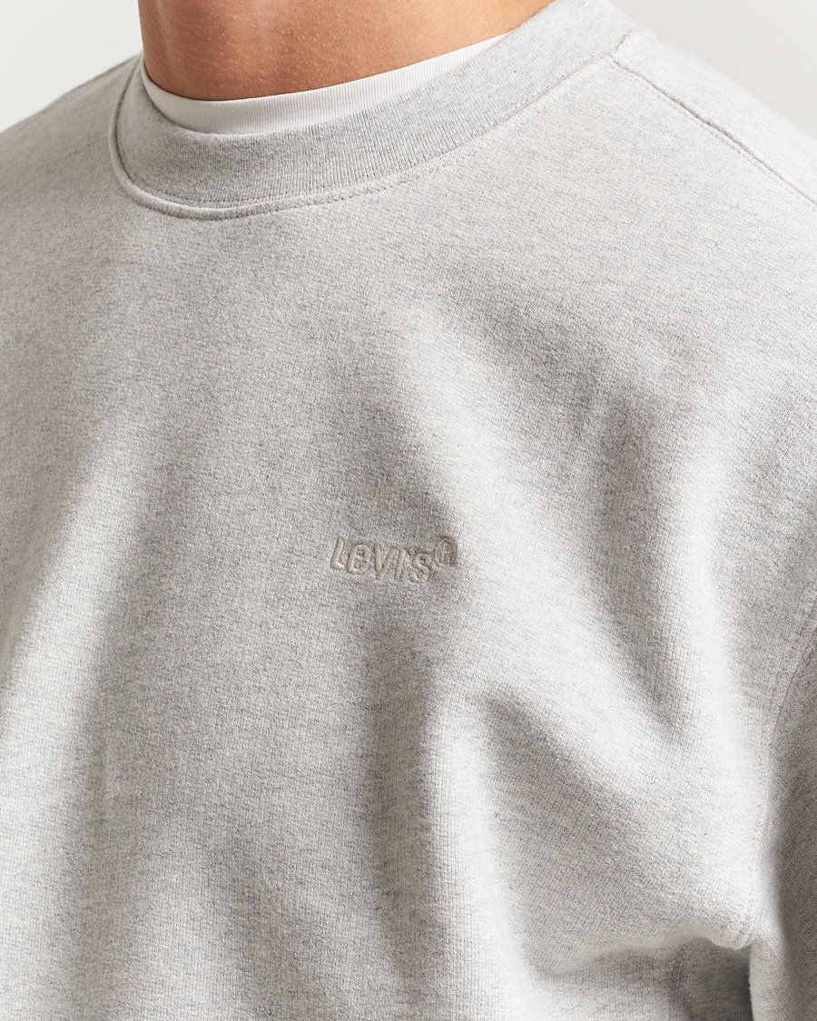Uomini | Maglieria | Levi's | Authentic Crew Neck Sweatshirt Light Grey Heather