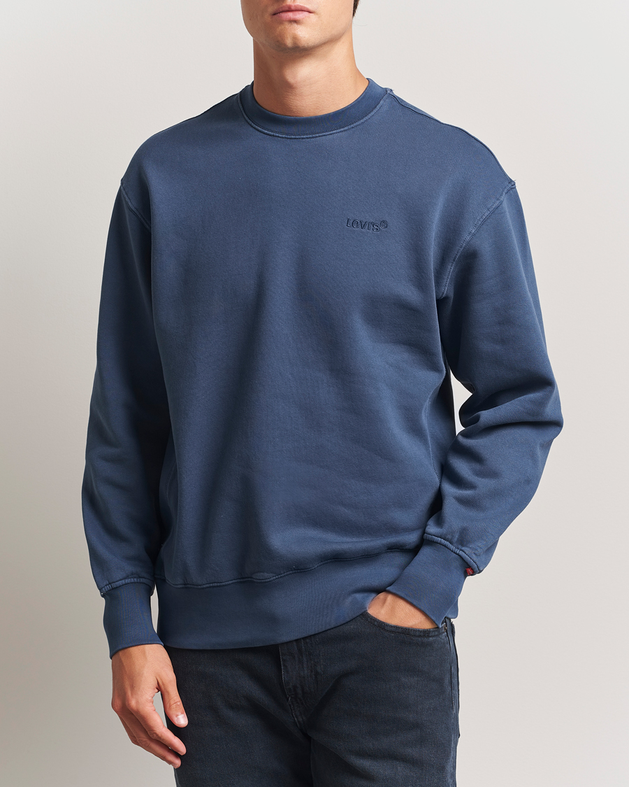 Uomini | Maglieria | Levi's | Authentic Crew Neck Sweatshirt Sargasso Sea
