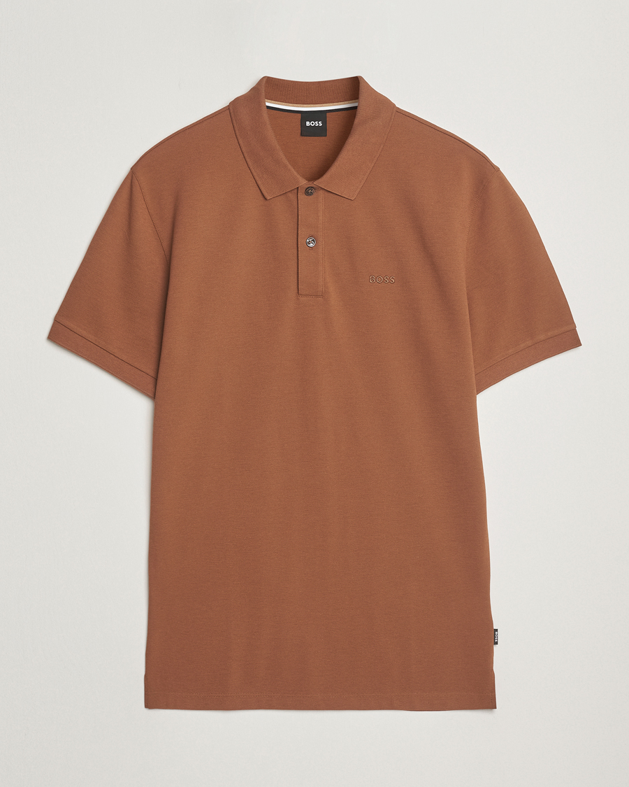 Uomini | Polo | BOSS BLACK | Pallas Polo Medium Brown