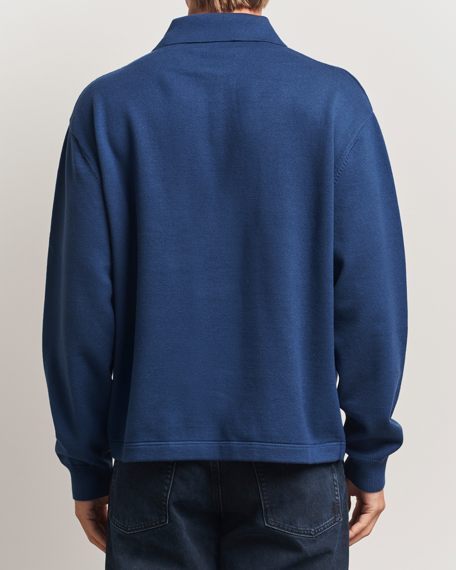 Uomini | Maglieria | Axel Arigato | Frey Wool/Cotton Knitted Polo Navy