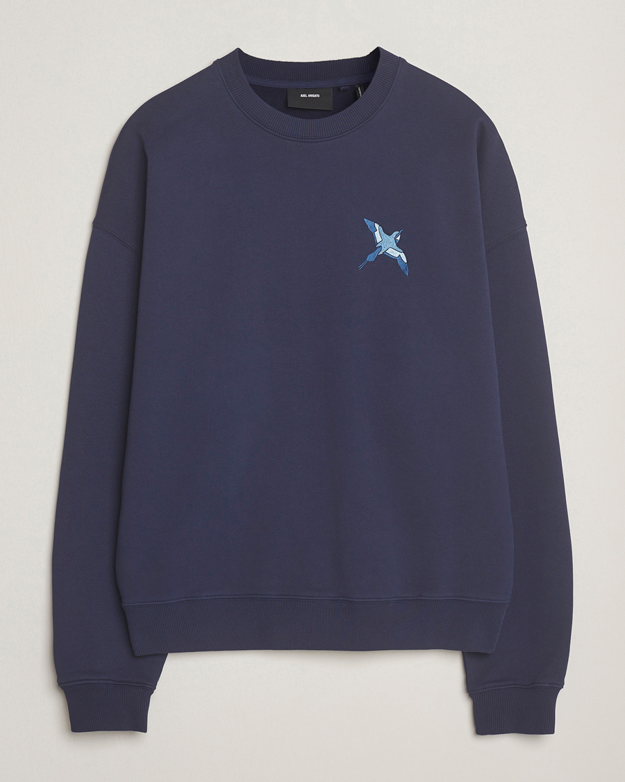 Uomini | Maglieria | Axel Arigato | Micro Bee Bird Sweatshirt Navy