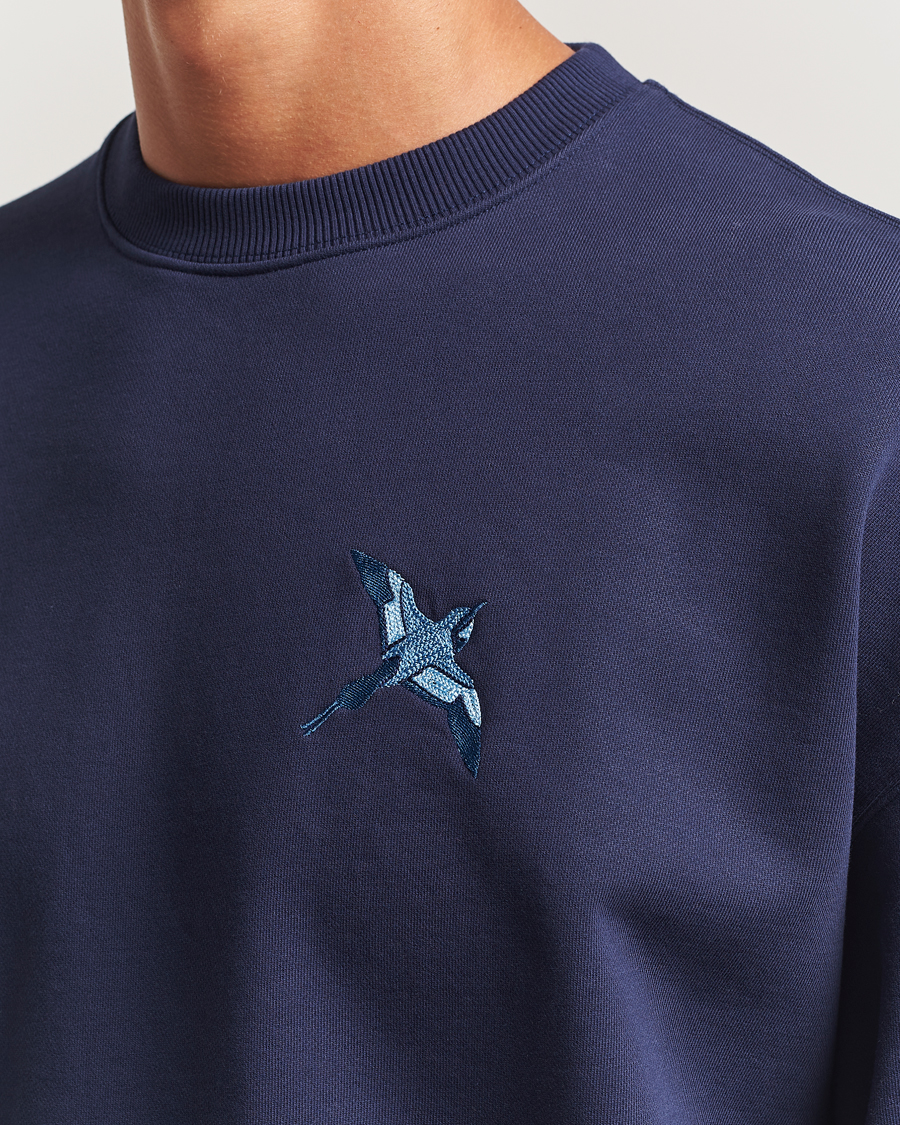 Uomini | Maglieria | Axel Arigato | Micro Bee Bird Sweatshirt Navy