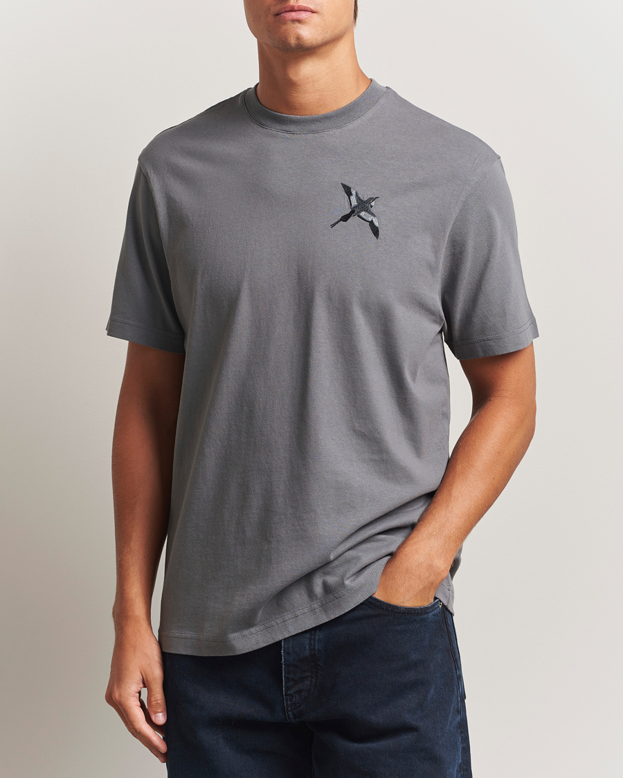 Uomini | T-shirt | Axel Arigato | Micro Bee Bird T-Shirt Steel Grey