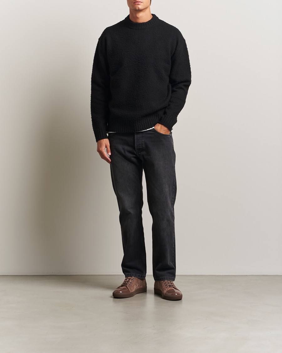 Uomini | Maglieria | Axel Arigato | Miles Bouclé Knitted Sweater Black