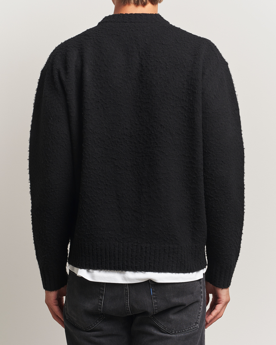 Uomini | Maglieria | Axel Arigato | Miles Bouclé Knitted Sweater Black