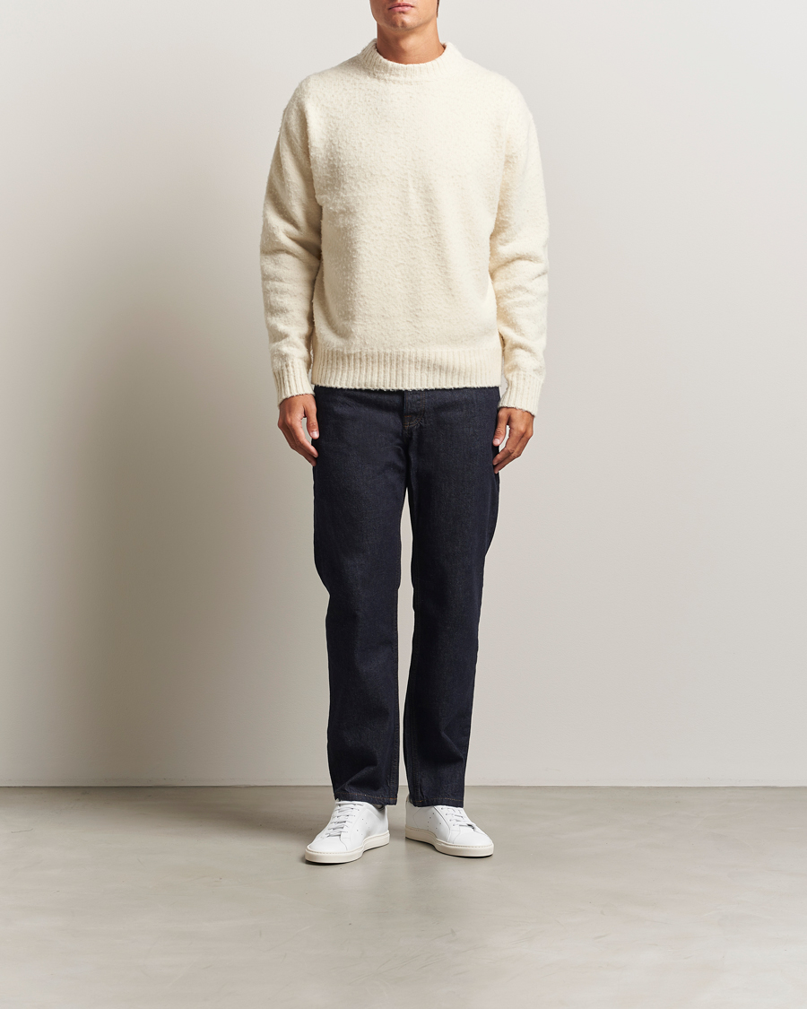 Uomini | Maglieria | Axel Arigato | Miles Bouclé Knitted Sweater Off White