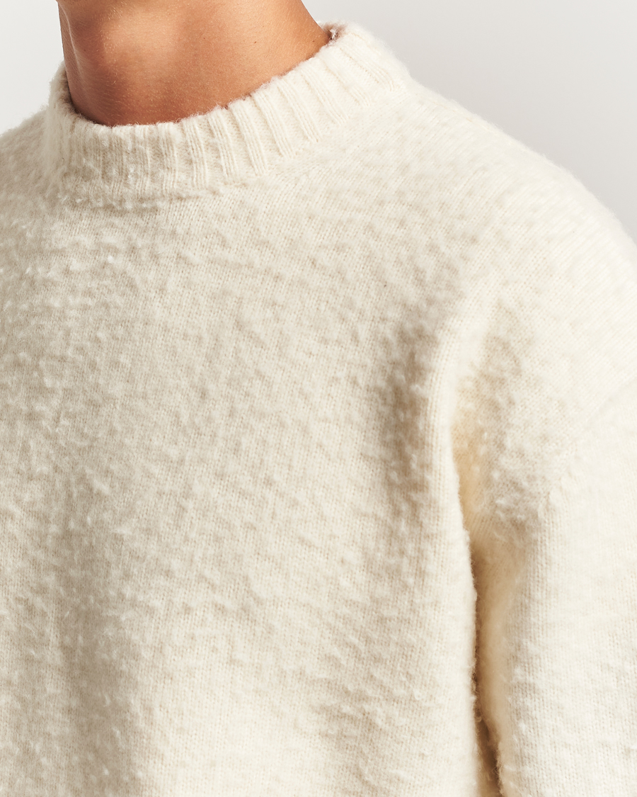 Uomini | Maglieria | Axel Arigato | Miles Bouclé Knitted Sweater Off White