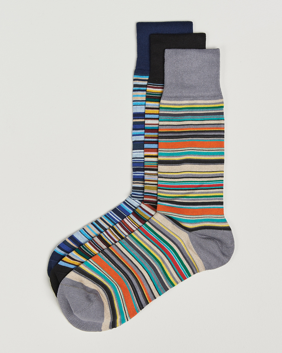 Uomini | Biancheria intima | Paul Smith | Paul Smith3-Pack Signature Striped SocksMulti