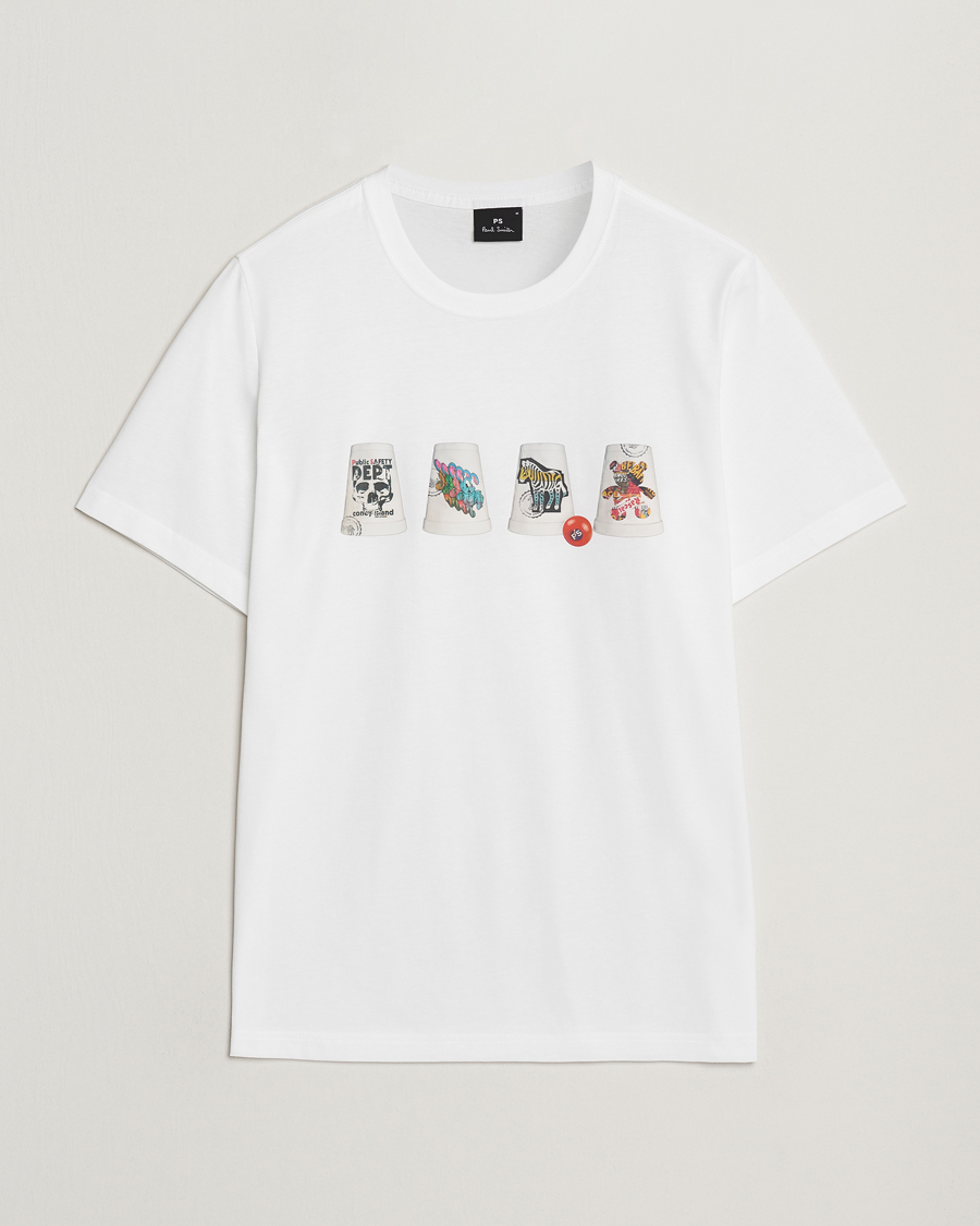 Uomini | T-shirt | PS Paul Smith | Cups Crew Neck T-Shirt White