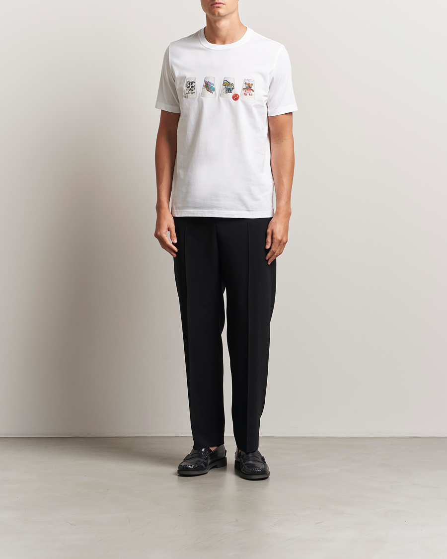 Uomini | T-shirt | PS Paul Smith | Cups Crew Neck T-Shirt White