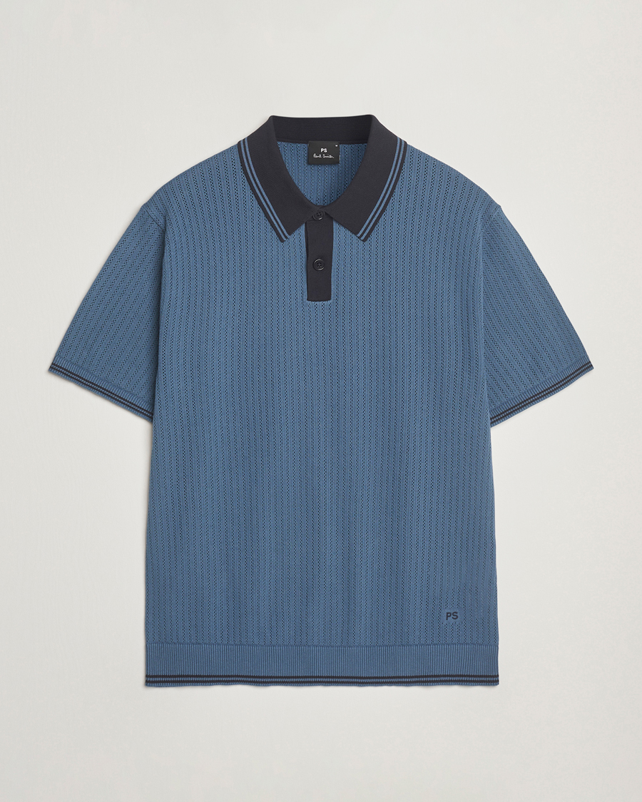 Uomini | Polo | PS Paul Smith | Knitted Polo Blue