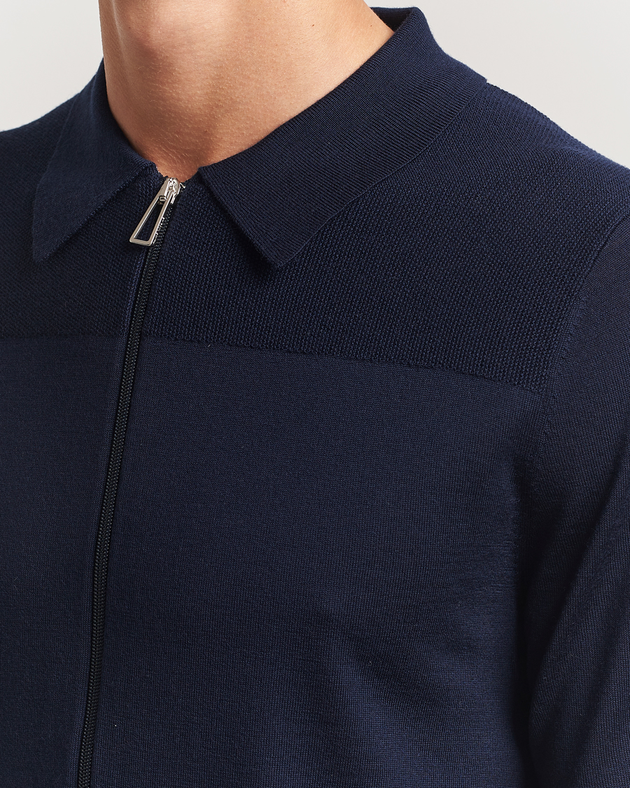 Uomini | Maglieria | PS Paul Smith | Merino Knitted Full Zip Navy