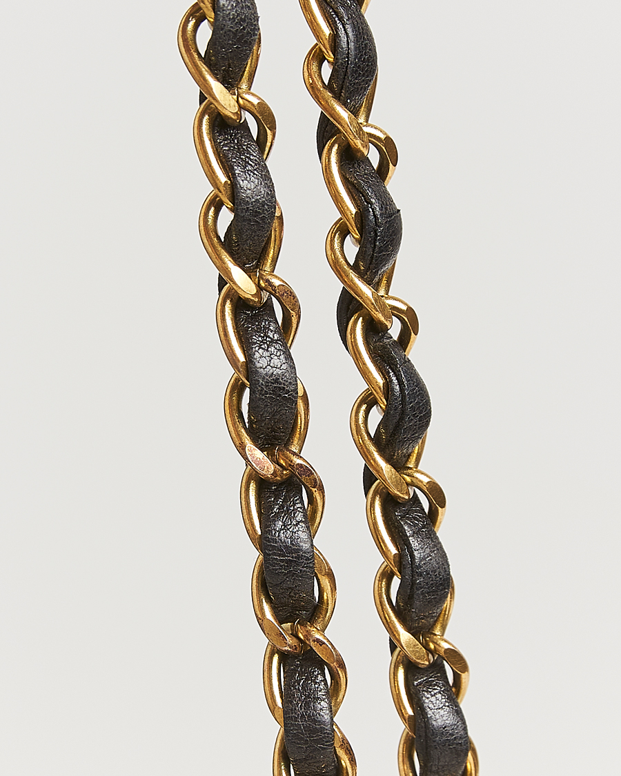 Uomini | Chanel Pre-Owned Classic Double Flap Medium Lambskin Black | Chanel Pre-Owned | Classic Double Flap Medium Lambskin Black