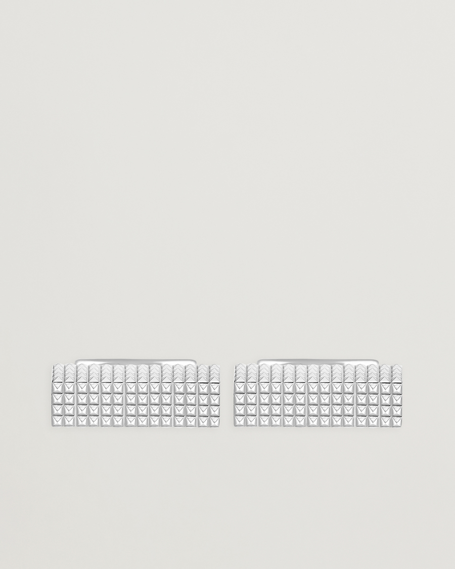 Uomini | Gemelli | S.T. Dupont | Cufflink Rectangle Diamond Head Silver