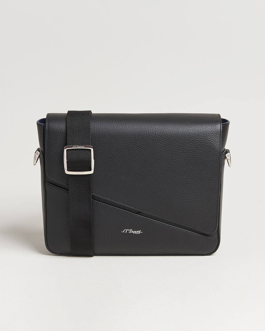 Uomini | Borse | S.T. Dupont | Neo Capsule Messenger Bag Black Grained