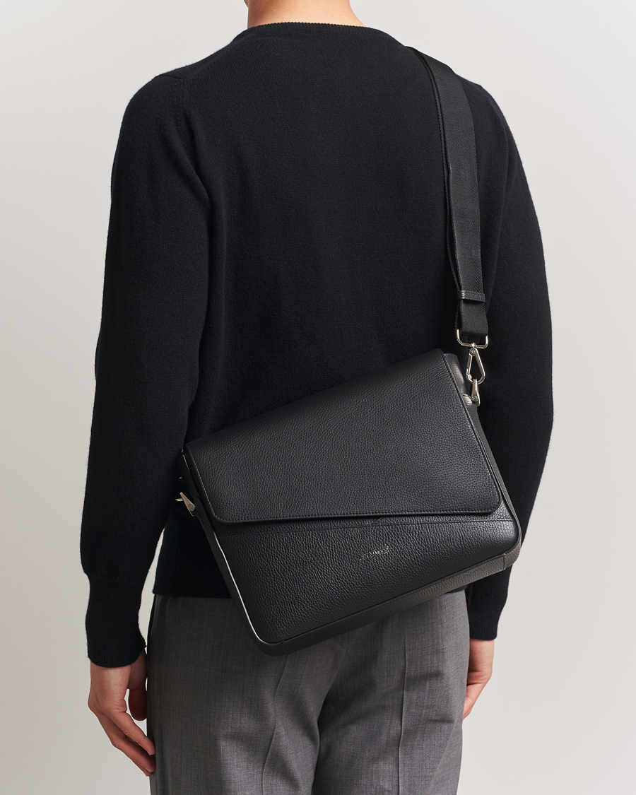 Uomini | Borse | S.T. Dupont | Neo Capsule Messenger Bag Black Grained
