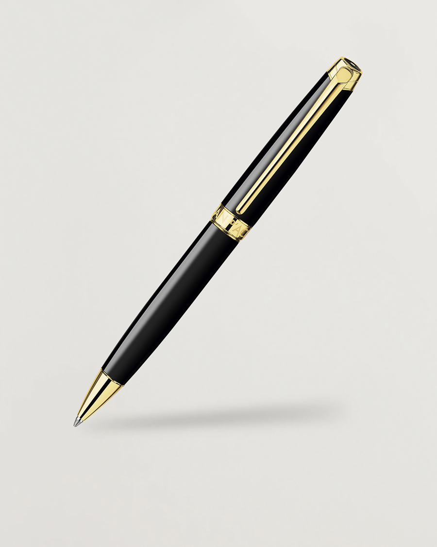 Uomini | Penne | Caran d'Ache | Caran d' Ache Léman Ballpoint Pen Ebony Black/Gold Plated