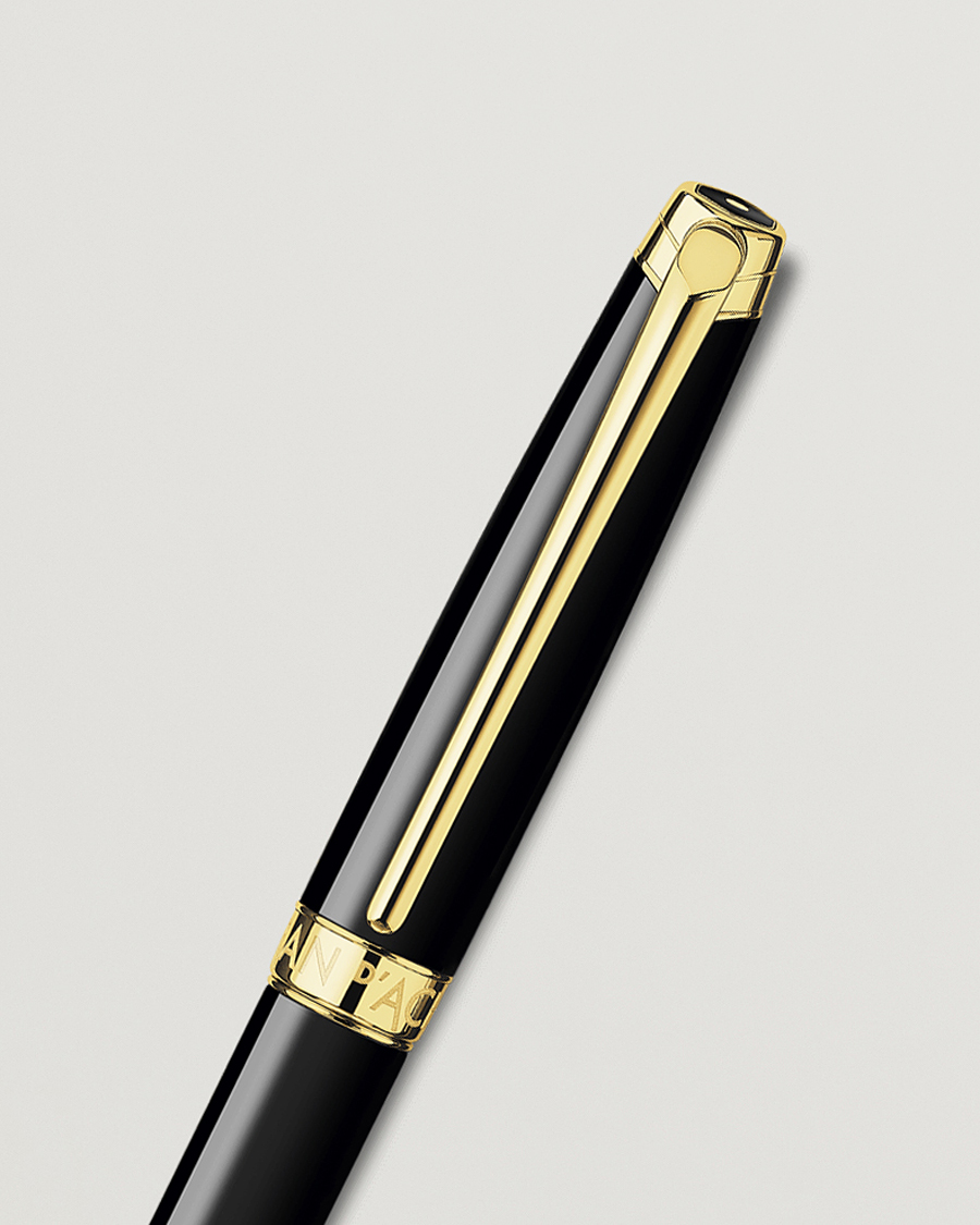 Uomini | Penne | Caran d'Ache | Caran d' Ache Léman Ballpoint Pen Ebony Black/Gold Plated