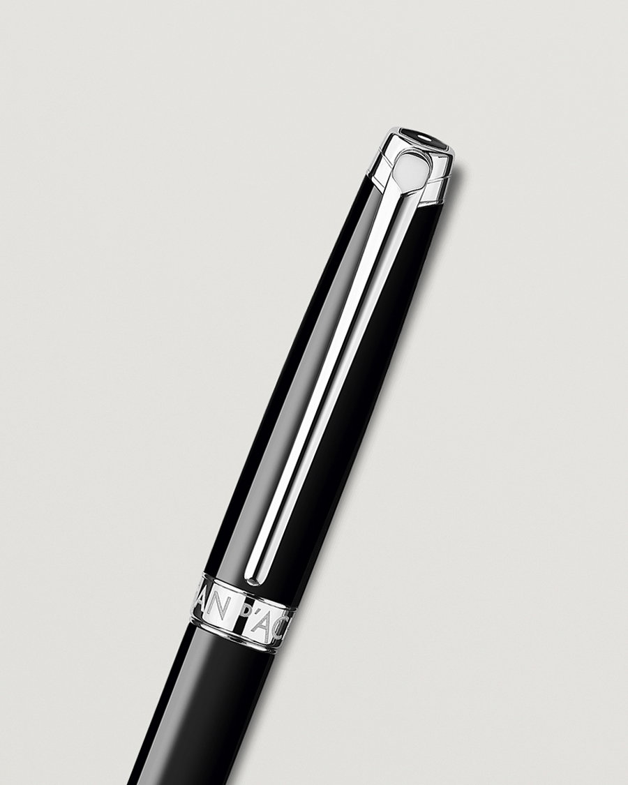 Uomini | Penne | Caran d'Ache | Caran d' Ache Léman Ballpoint Pen Ebony Black/Silver Plated