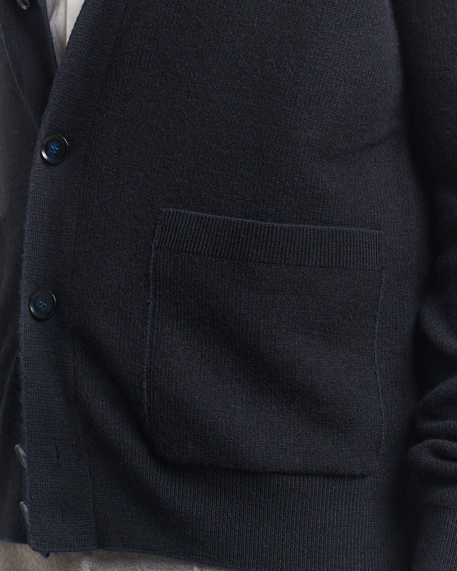 Uomini | Maglieria | Brioni | Cashmere Shawl Cardigan Navy