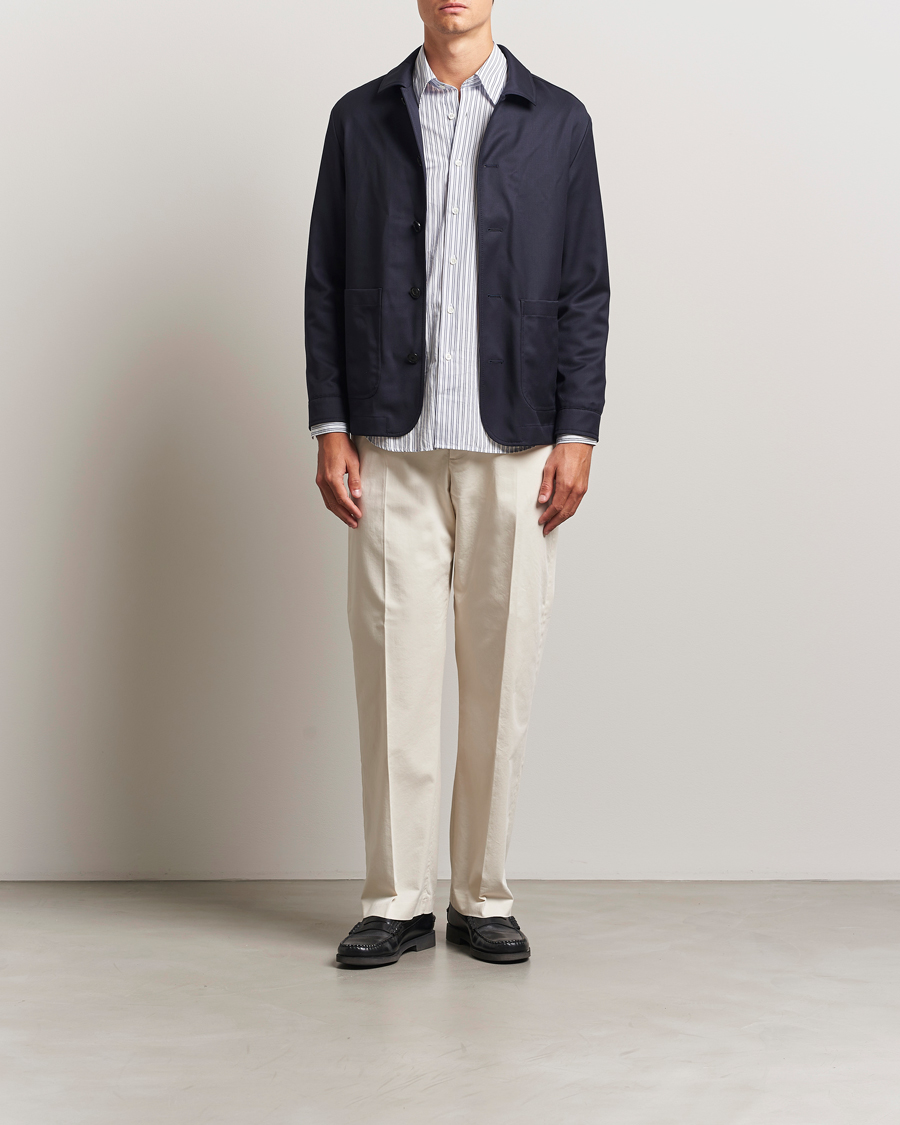 Uomini | Pantaloni | NN07 | Paw Relaxed Fit Pleated Chinos Ivory