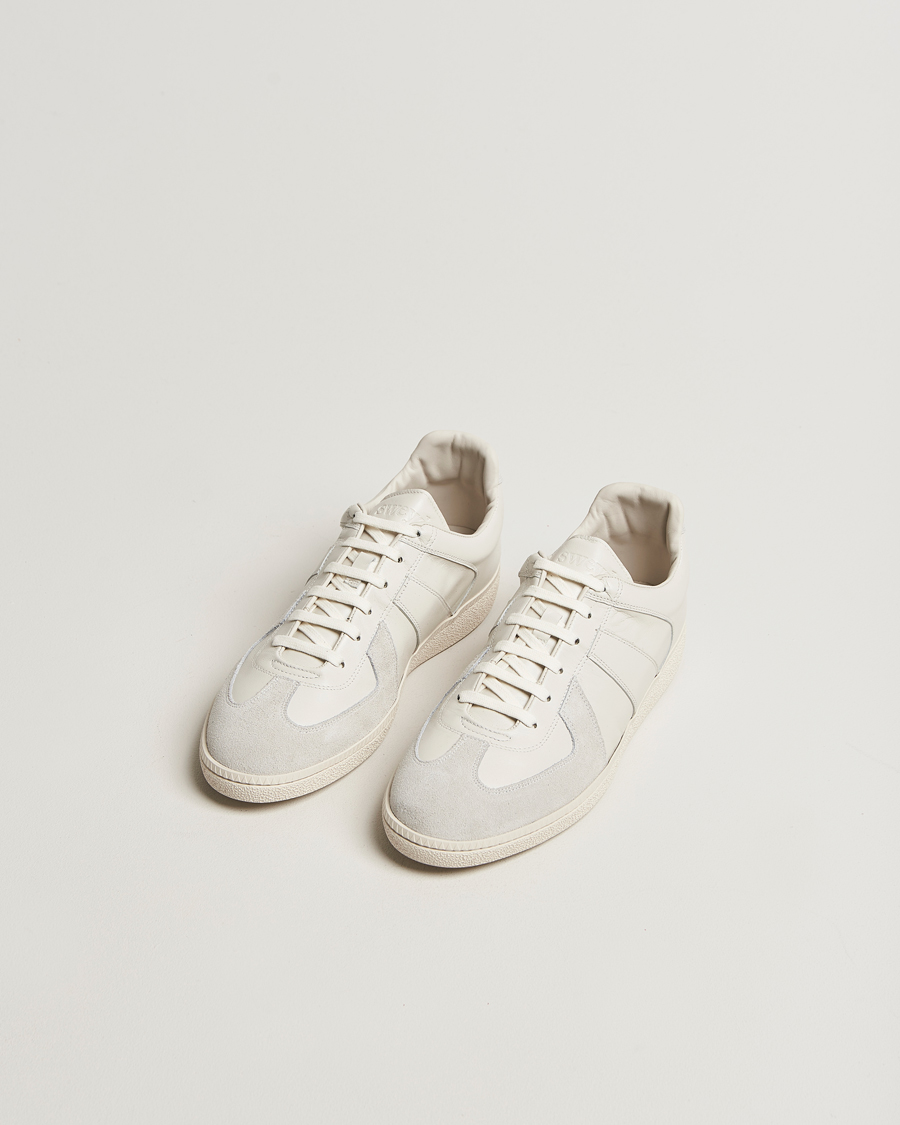 Uomini | Sneakers | Sweyd | Nappa/Suede Army Trainer White