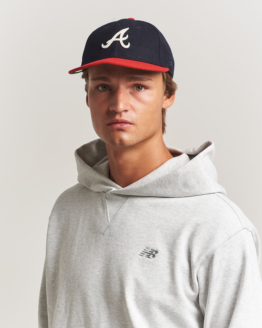 Uomini | Cappelli & Berretti | New Era | Retro Crown 9Fifty Melton Wool Cap Atlanta Braves