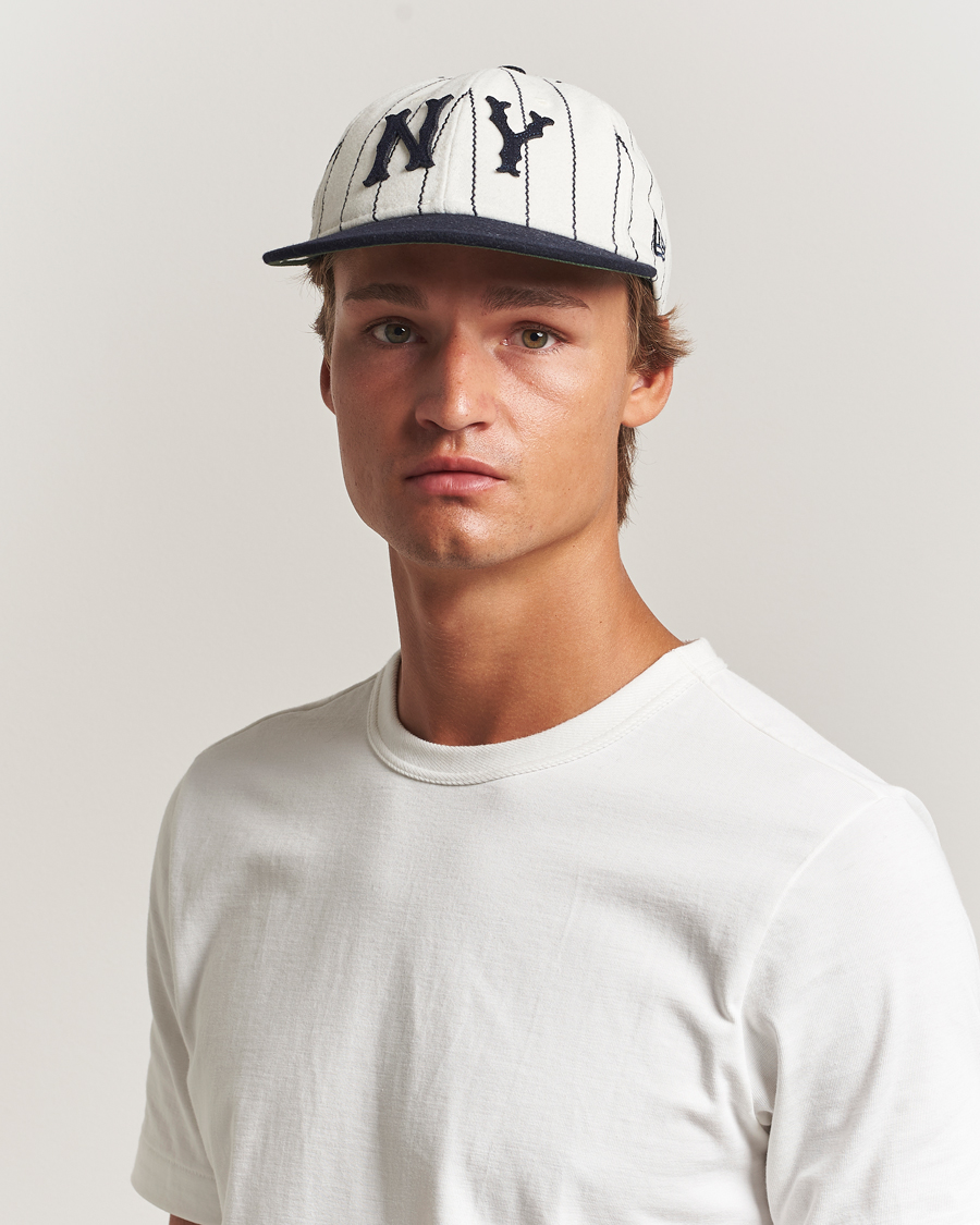 Uomini | Cappelli & Berretti | New Era | Retro Crown 9Fifty Melton Wool Cap New York Yankees Stripe