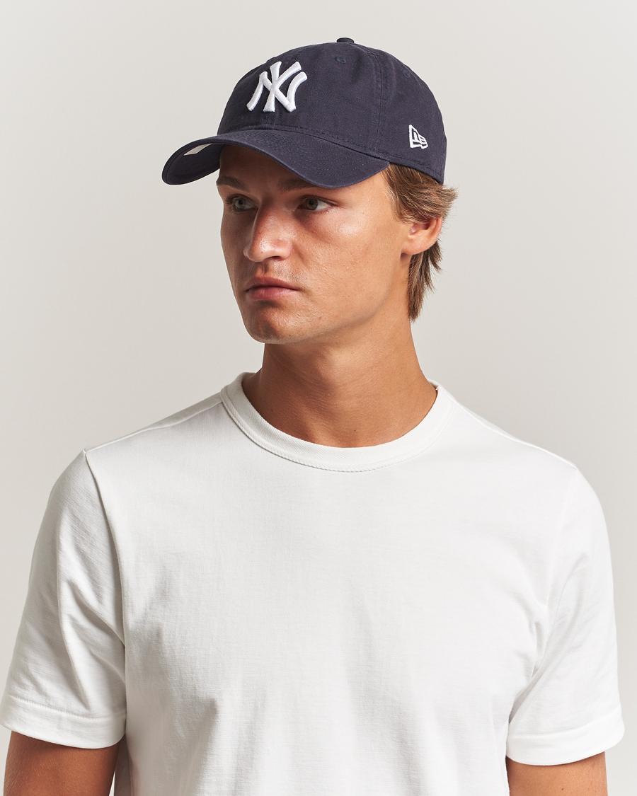 Uomini | Cappelli & Berretti | New Era | 9Twenty Washed Cotton Cap Navy New York Yankees