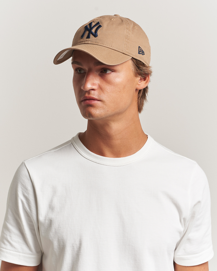 Uomini | New Era 9Twenty Washed Cotton Cap Beige New York Yankees | New Era | 9Twenty Washed Cotton Cap Beige New York Yankees
