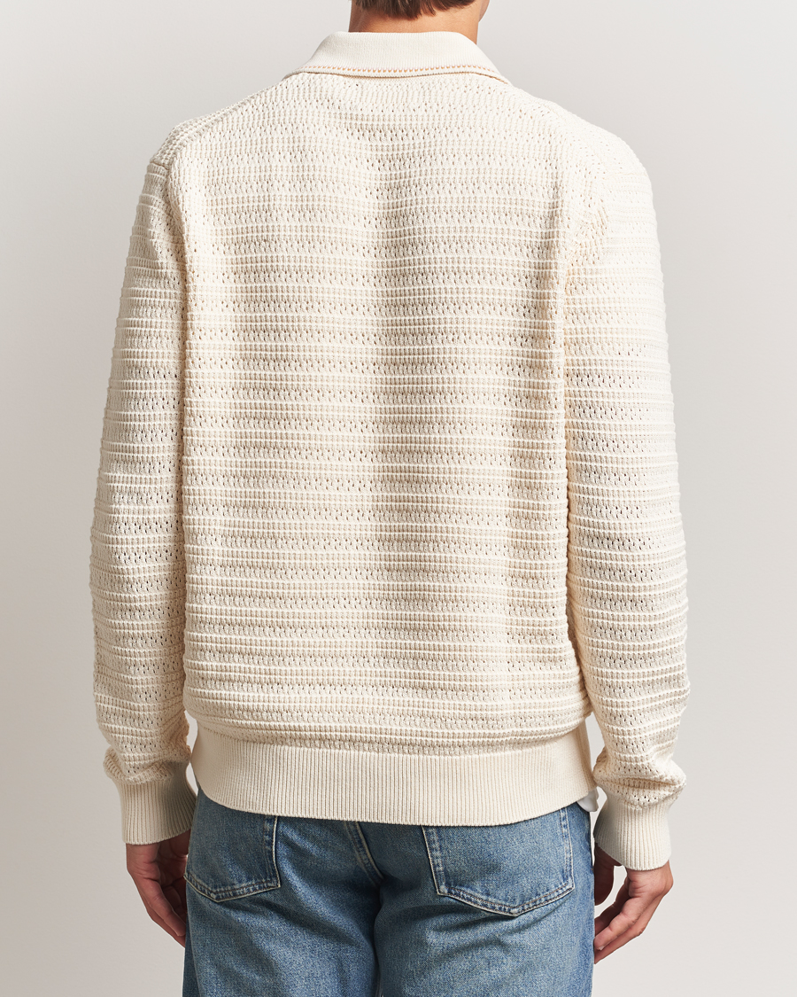 Uomini | Maglieria | NN07 | Josh Knitted Polo Ivory