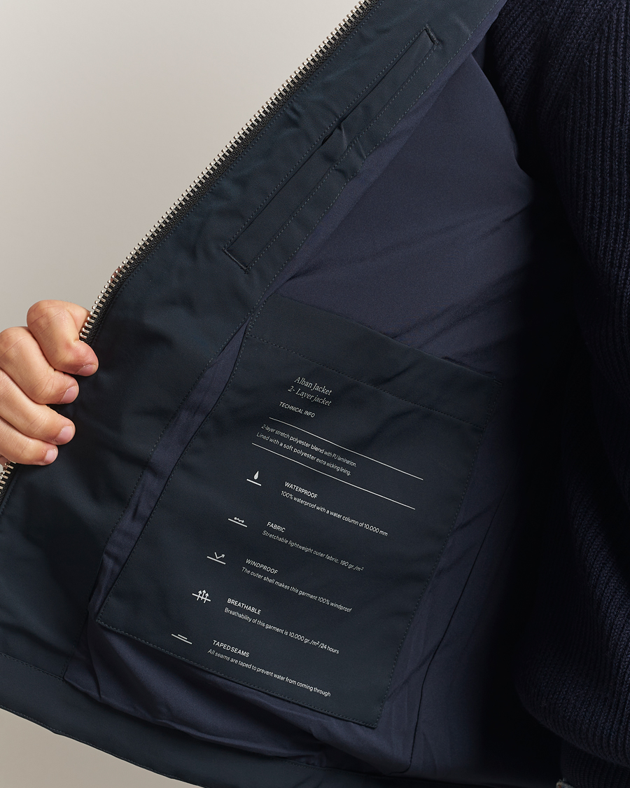 Uomini | Giacche | NN07 | Alban Bomber Jacket Navy Blue