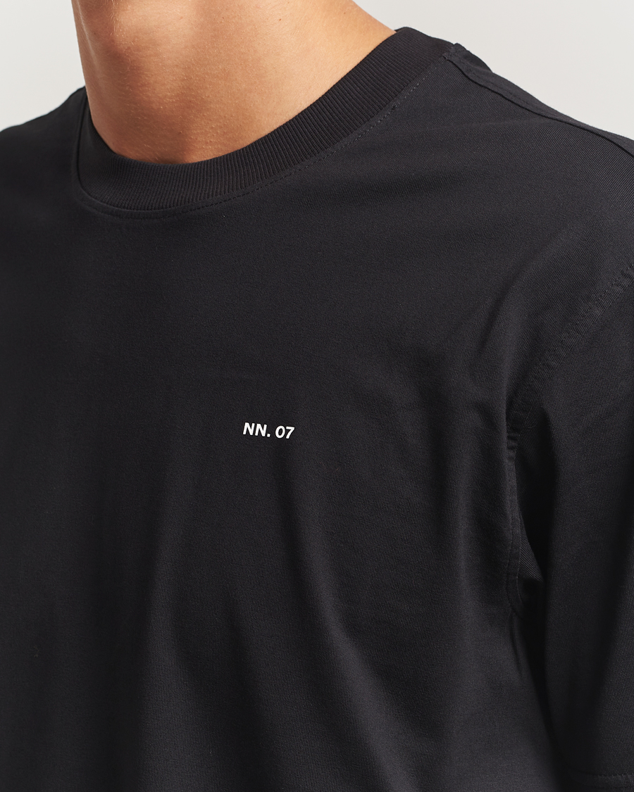 Uomini | T-shirt | NN07 | Abel Logo Crew Neck T-Shirt Black