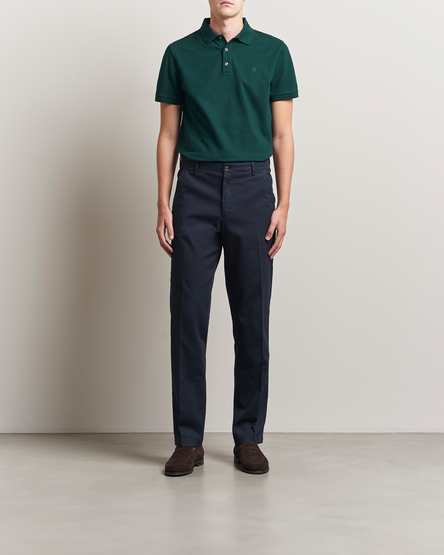 Uomini | Polo | Ralph Lauren Purple Label | Short Sleeve Polo Moss Agate