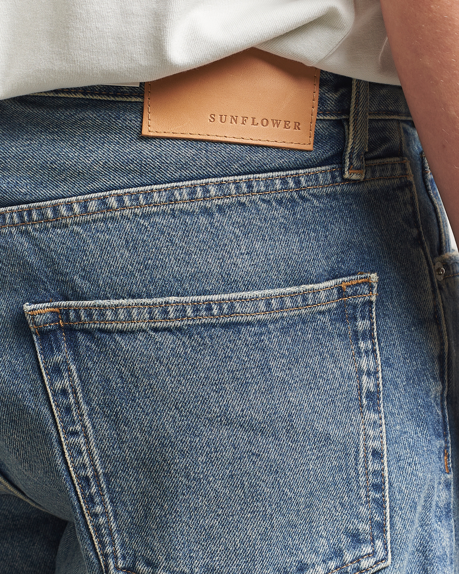 Uomini | Jeans | Sunflower | Loose Jeans Dark Blue Vintage
