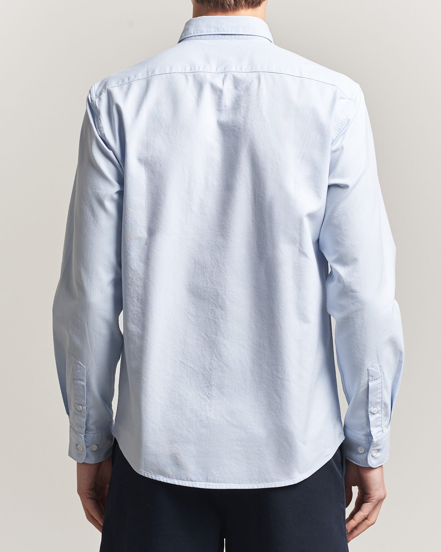 Uomini | Camicie | Sunspel | Oxford Button Down Shirt Light Blue