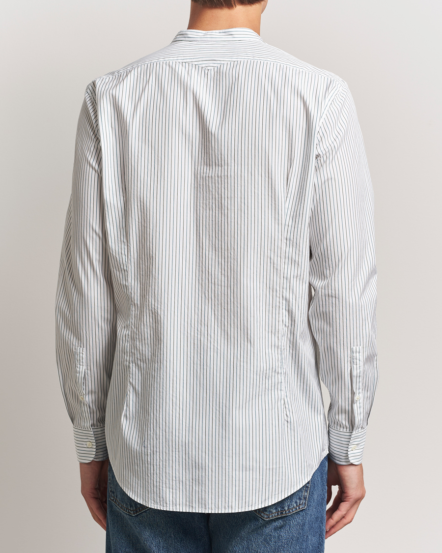 Uomini | Camicie | Massimo Alba | Noto Guru Collar Shirt White/Green