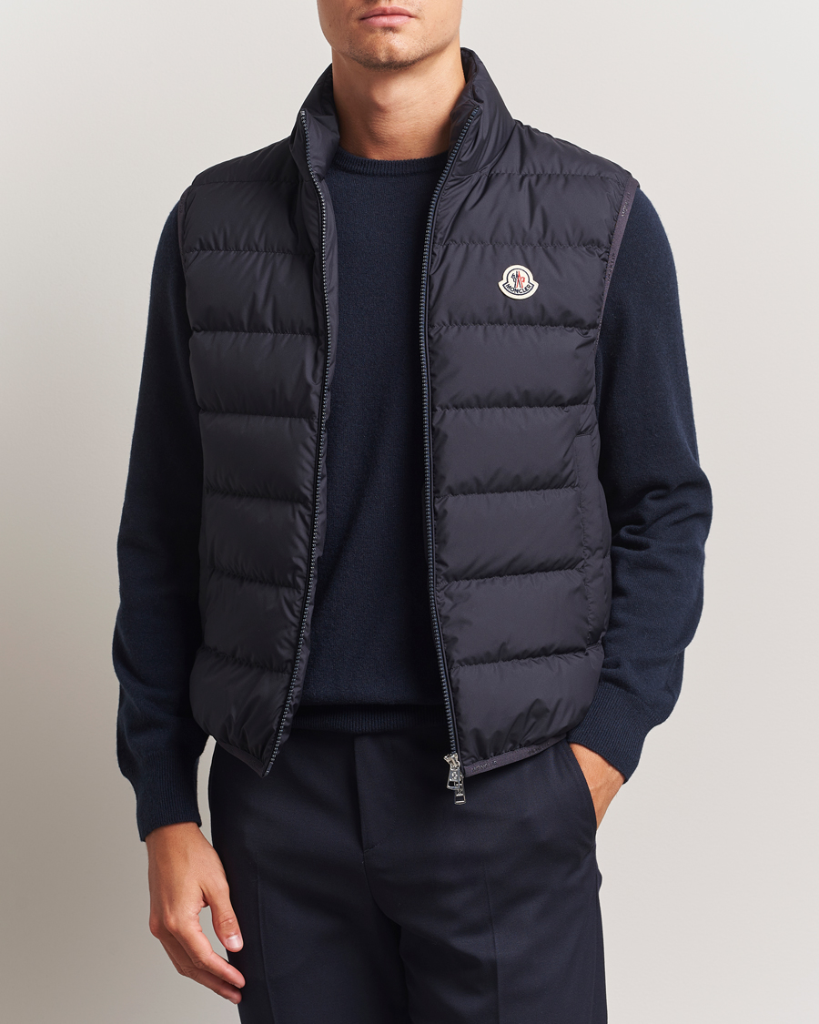 Uomini | Giacche | Moncler | Contrin Down Vest Navy