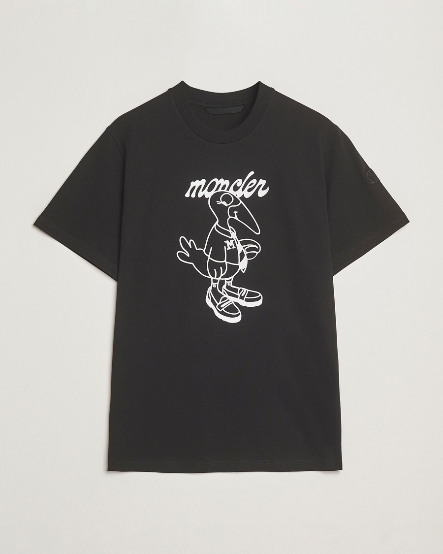 Uomini | T-shirt | Moncler | Printed T-Shirt Black